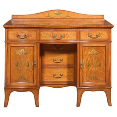 Antique Painted satinwood dressing table