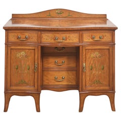 Antique Painted Satinwood Dressing Table