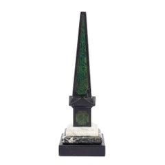 Painted Slate & Marble Obelisk, 1840