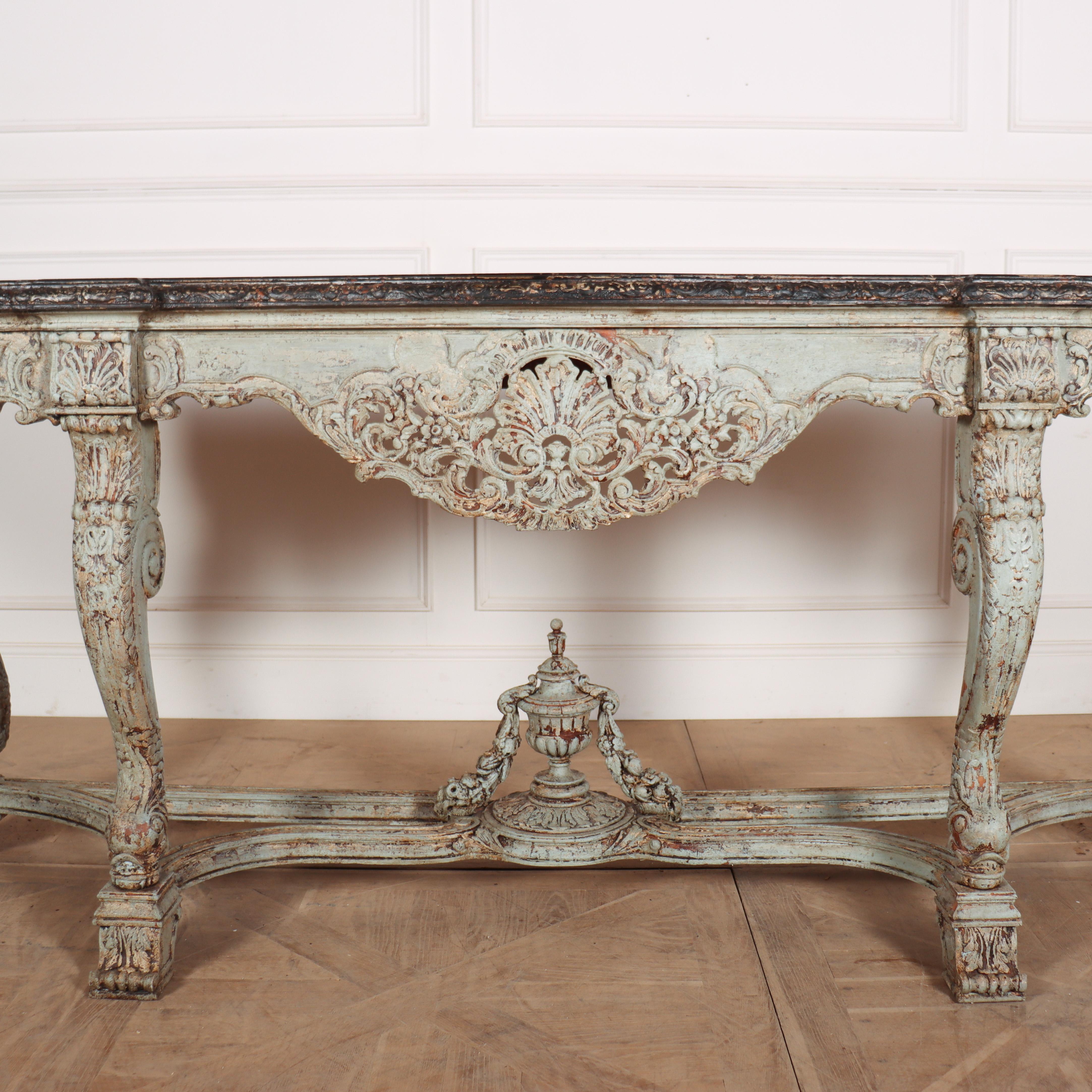 XIXe siècle Table console espagnole peinte en vente