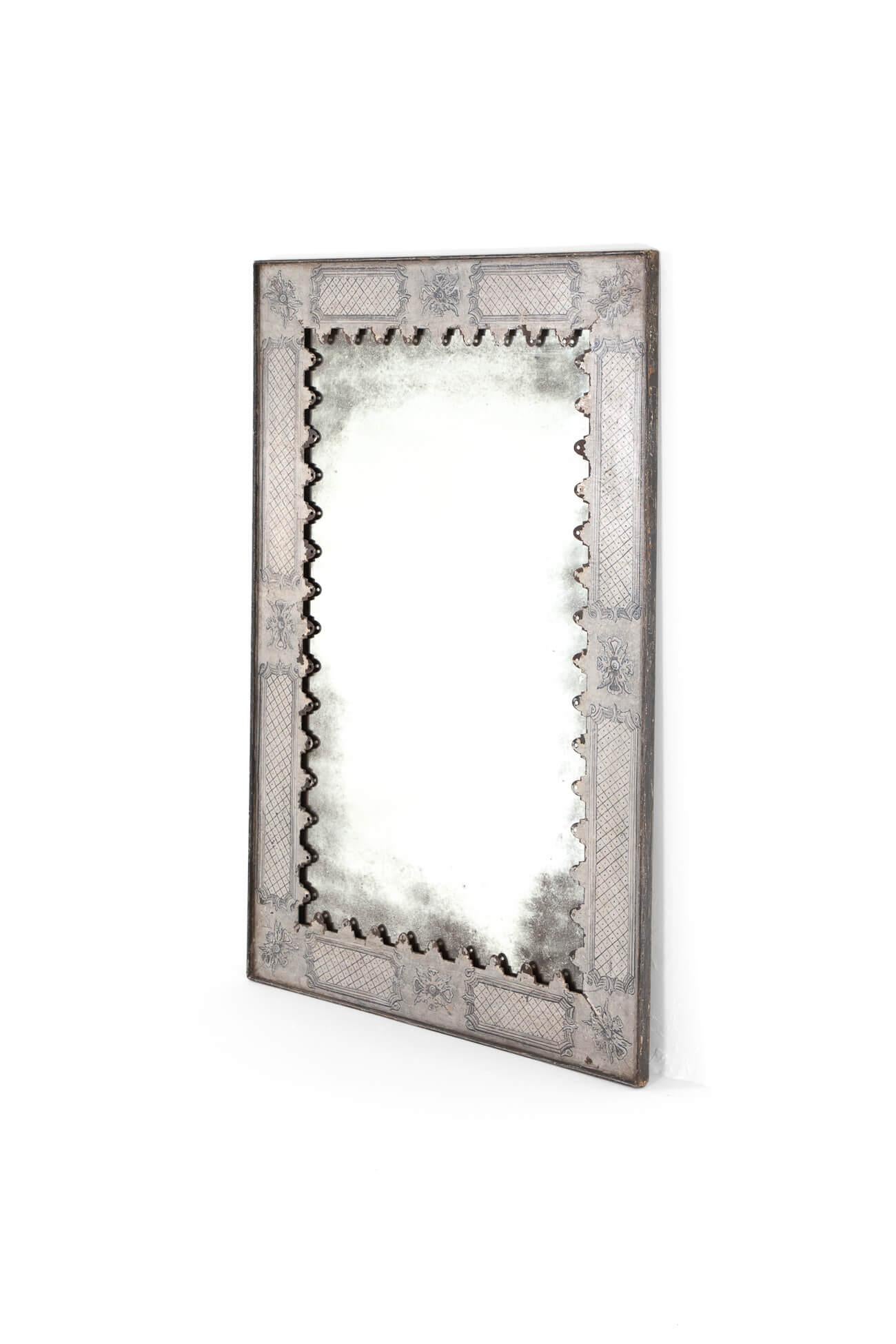 Colonial espagnol Miroir espagnol peint en vente