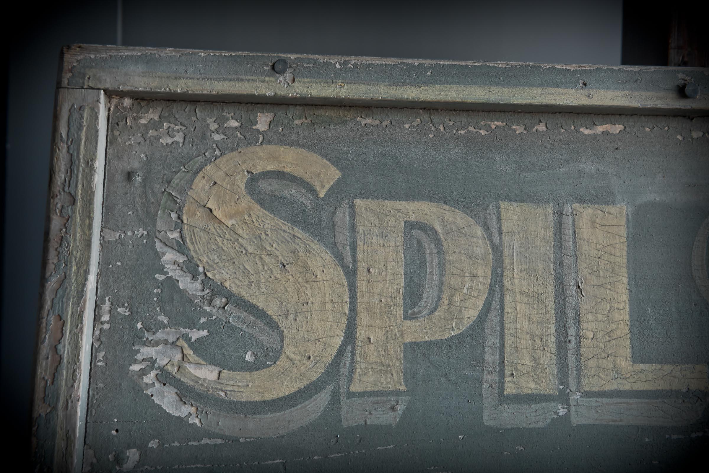20th Century Painted Spilsby Sign For Sale