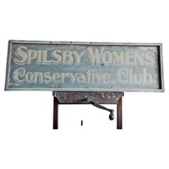 Retro Painted Spilsby Sign