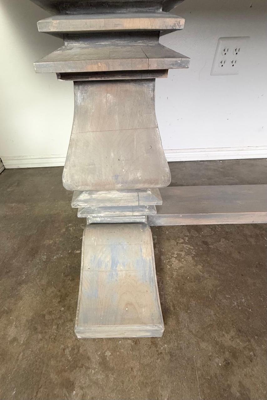 Painted Swedish Dining Table C. 1930's For Sale 4