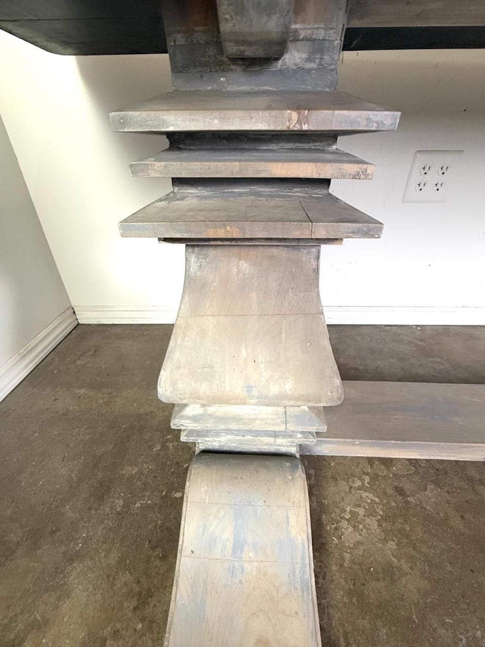 Painted Swedish Dining Table C. 1930's For Sale 5