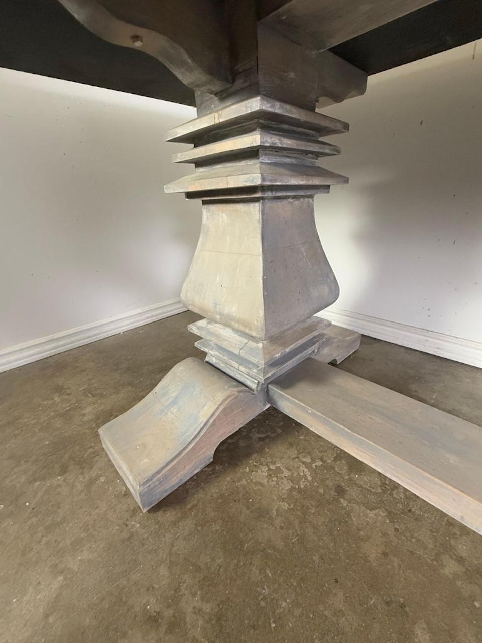 Painted Swedish Dining Table C. 1930's For Sale 6