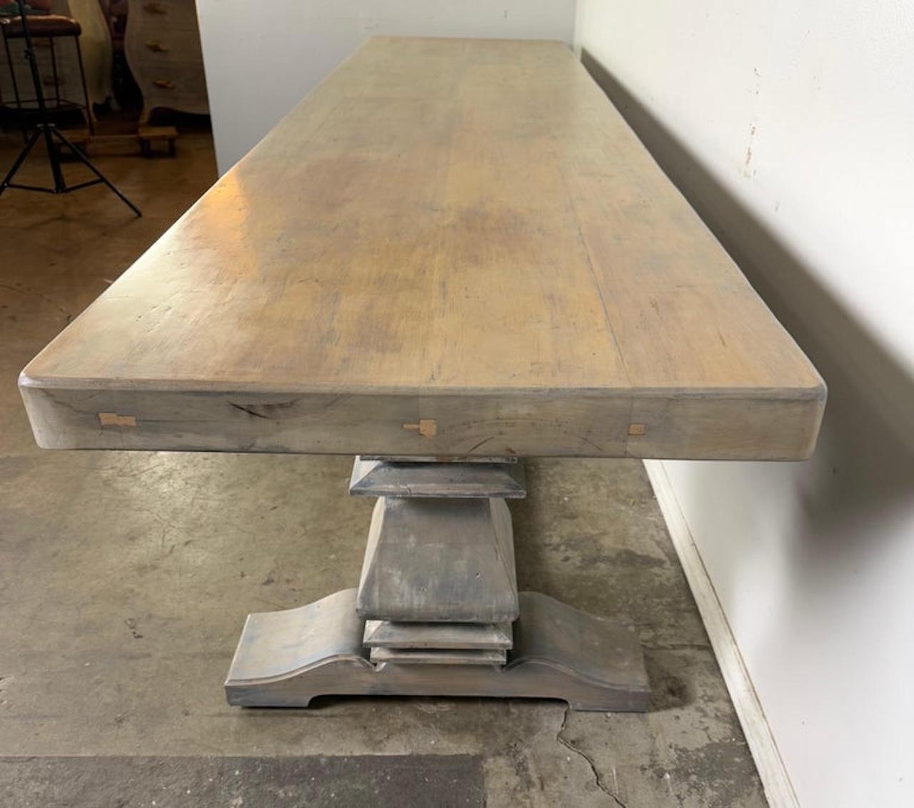 Painted Swedish Dining Table C. 1930's For Sale 7