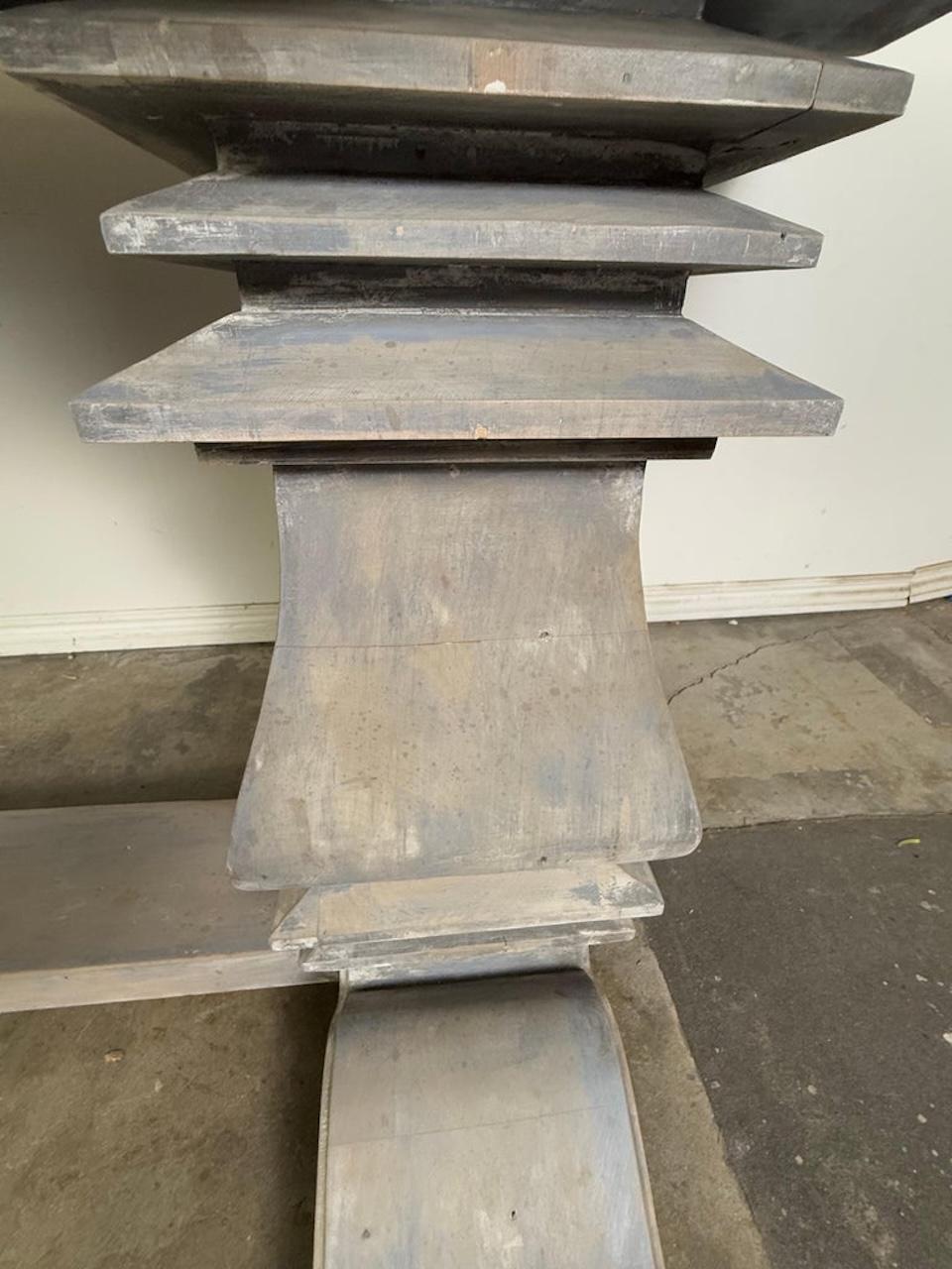 Painted Swedish Dining Table C. 1930's For Sale 3
