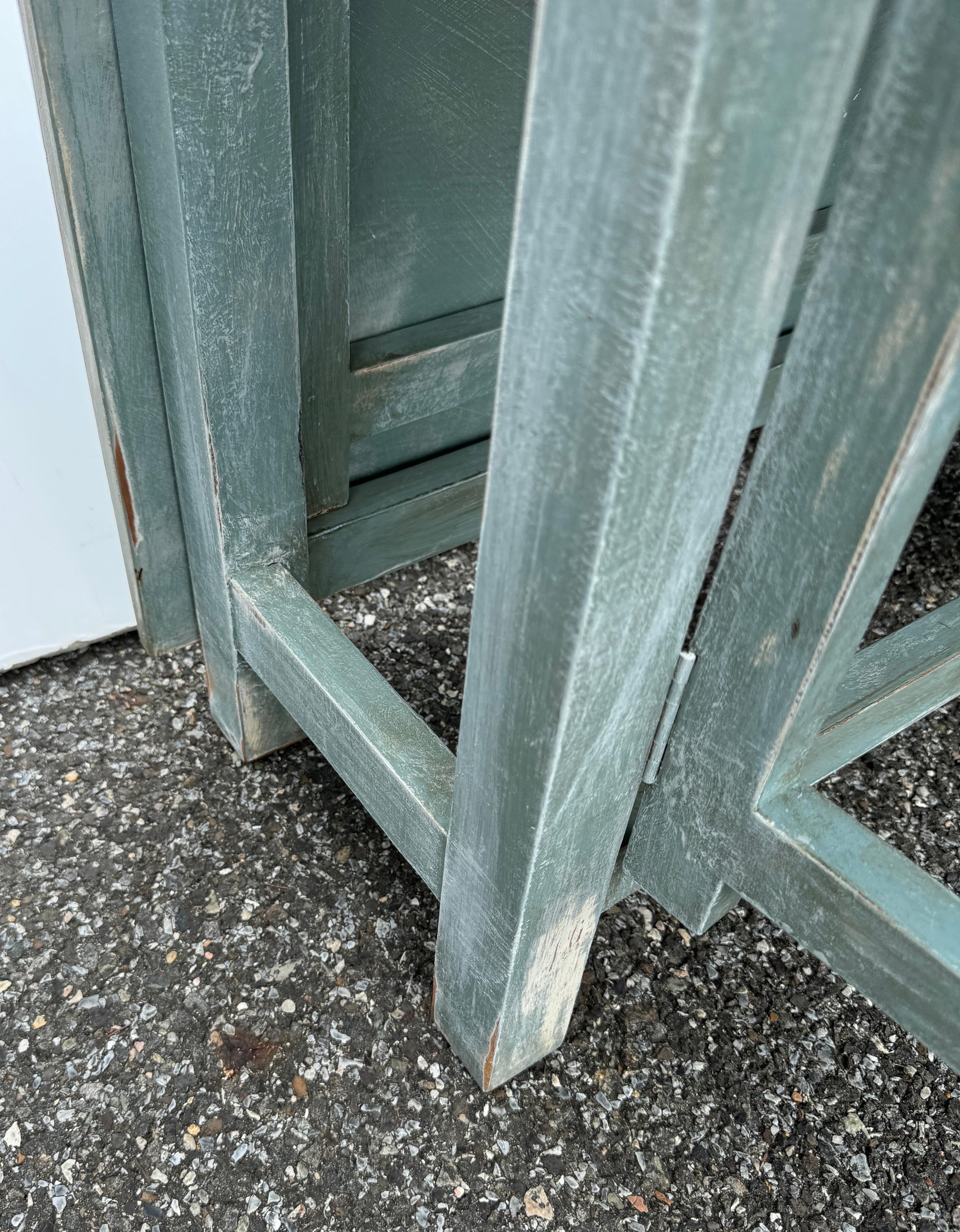 Painted Swedish Gustavian Style Drop Leaf Gate Leg Table For Sale 7