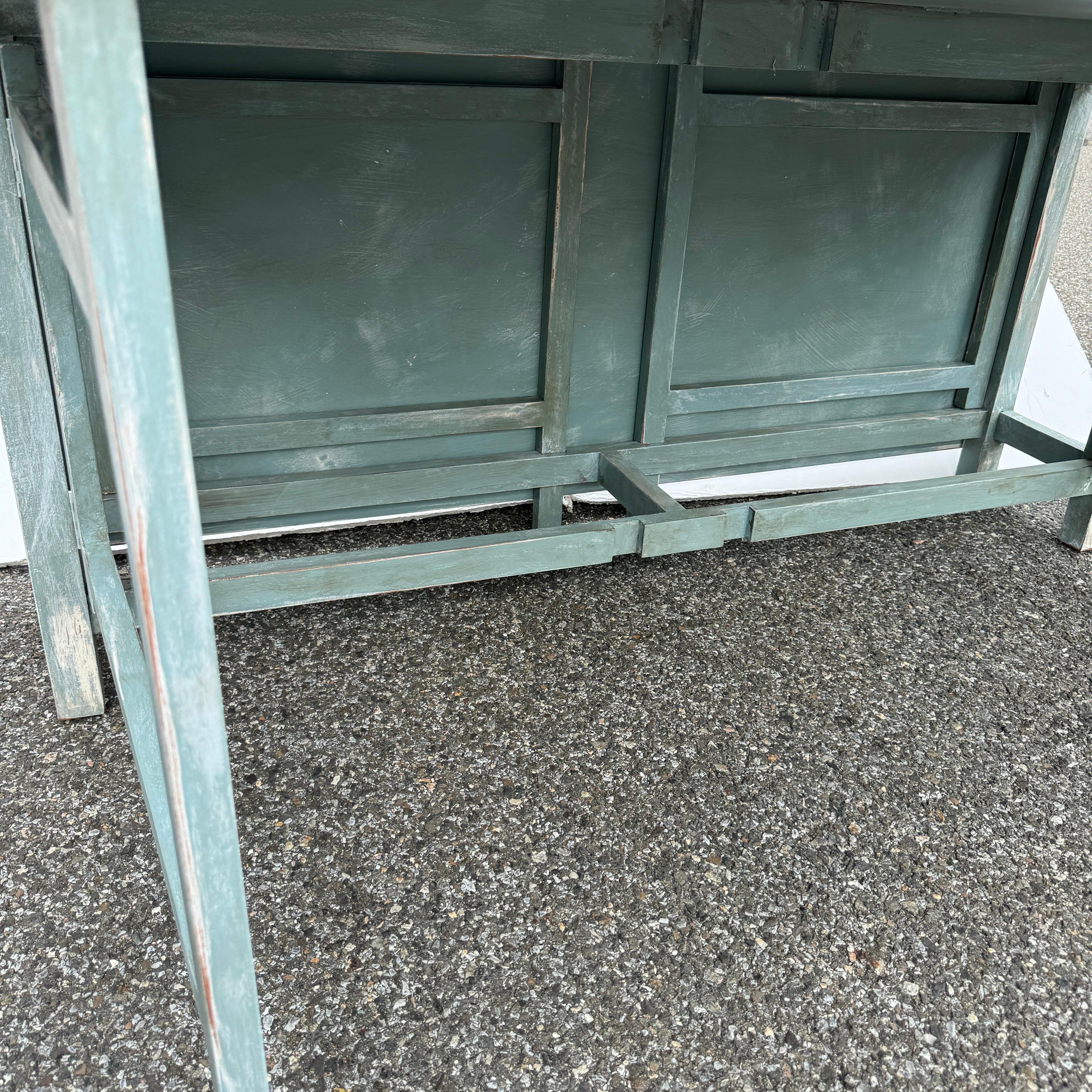 Painted Swedish Gustavian Style Drop Leaf Gate Leg Table For Sale 8