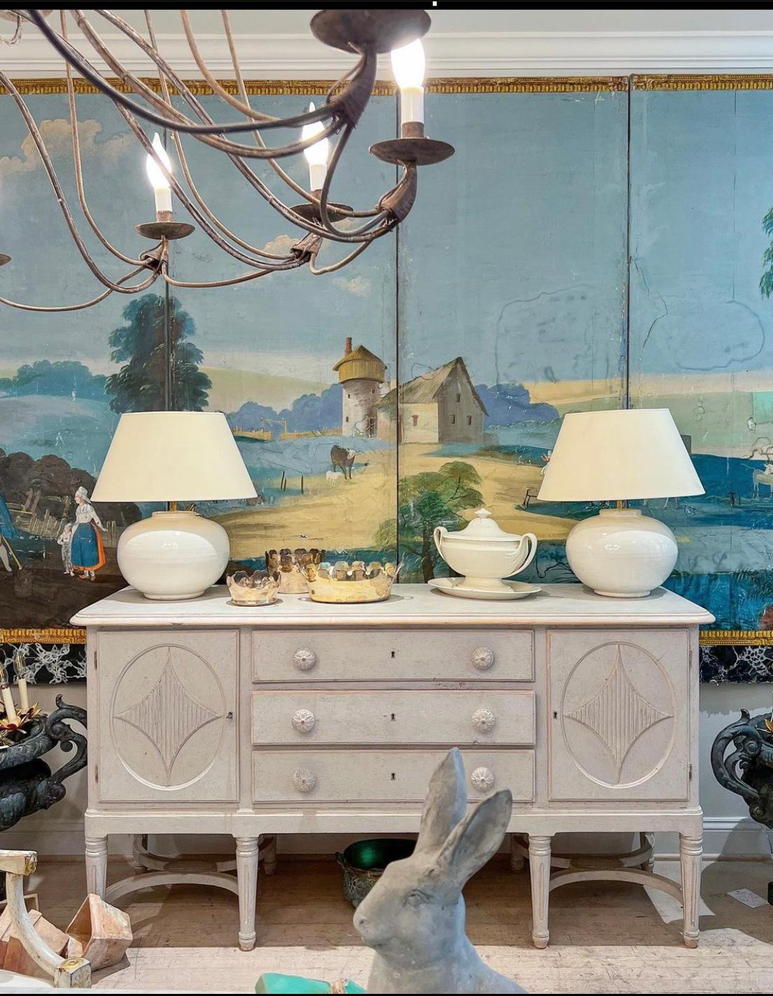 Painted Swedish Sideboard, circa 1880  For Sale 1