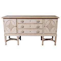 Used Painted Swedish Sideboard, circa 1880 