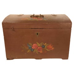 Antique Painted Swedish Trunk