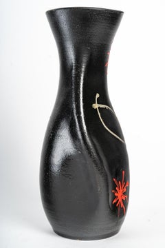 Painted Terracotta Vase, Design 1950-1960