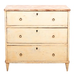 Painted Three Drawer Cottage Chest