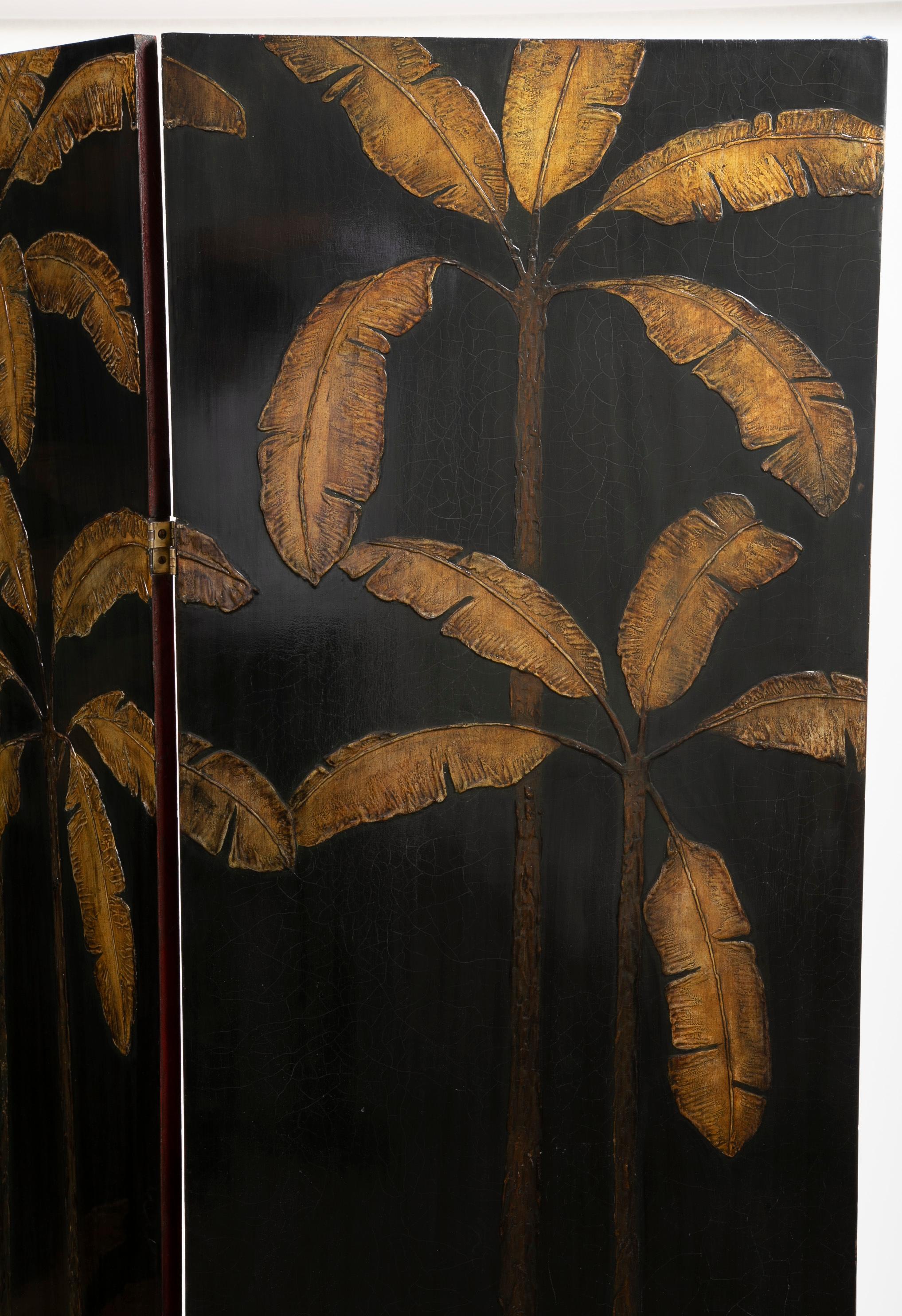 Early 20th Century Painted Three-Panel Screen Attributed to Robert Winthrop Chanler