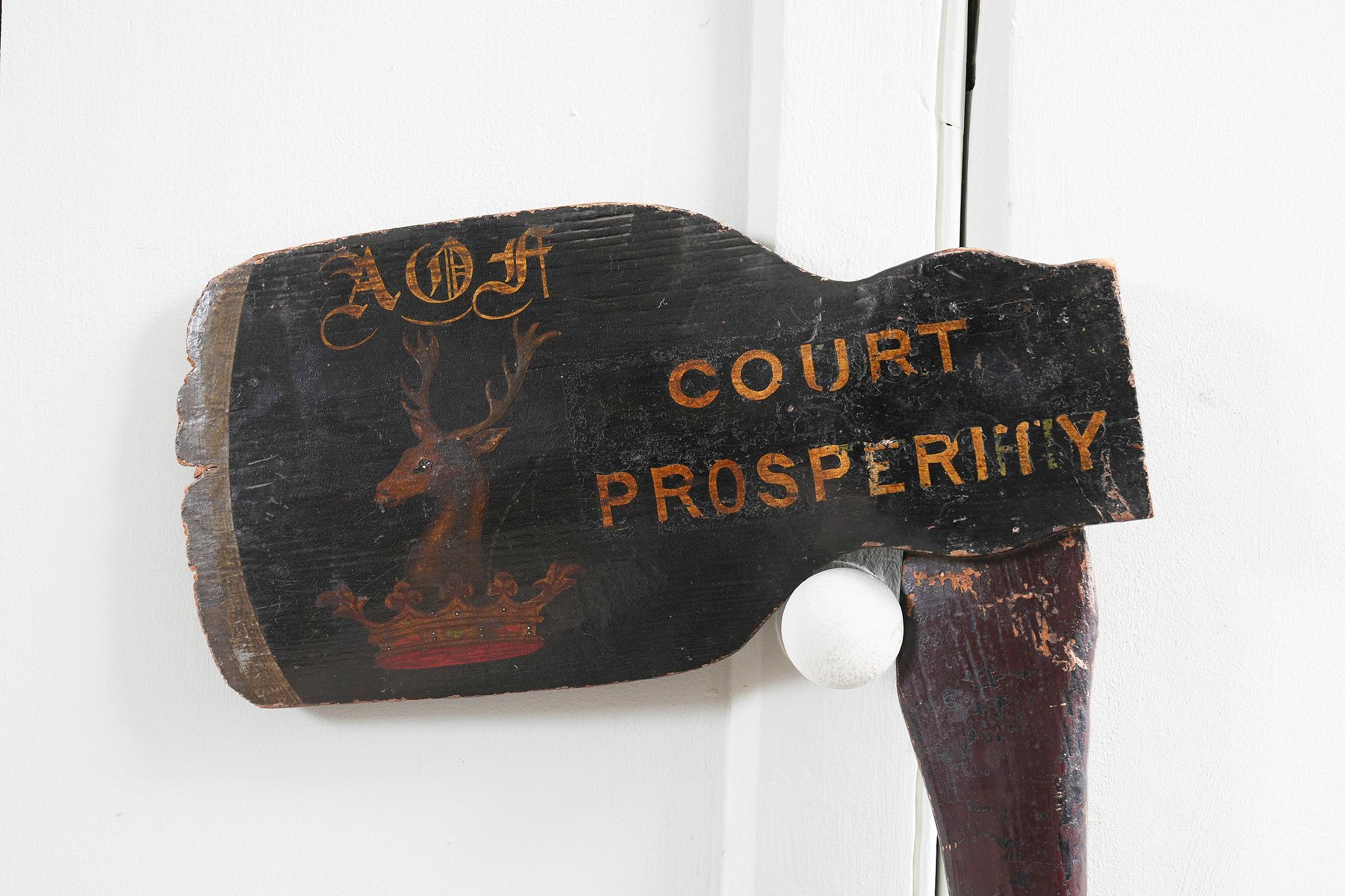 xes de l'ancien ordre des forgerons peints Bon état - En vente à Conwy, GB