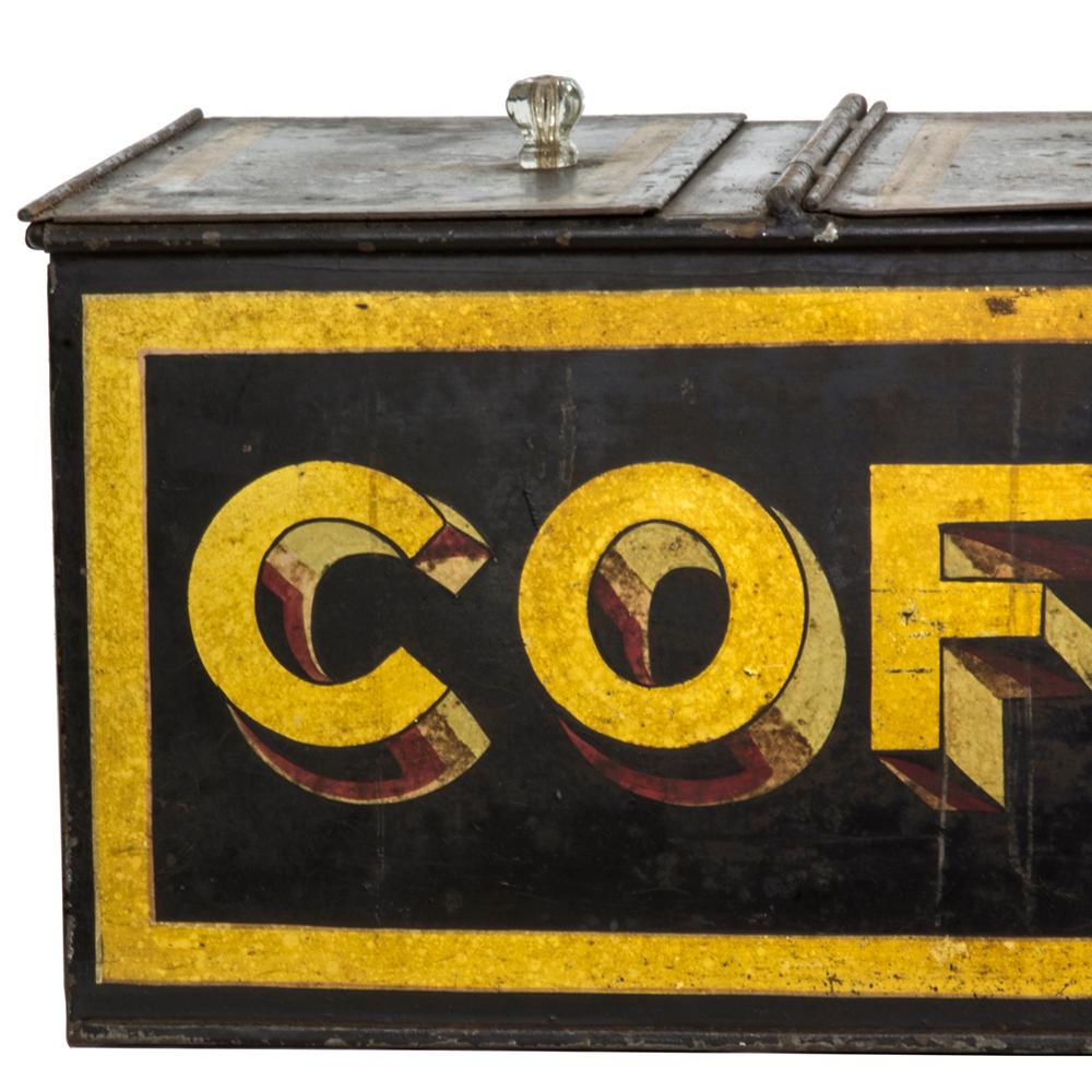 Painted Tin Coffee Bin 1