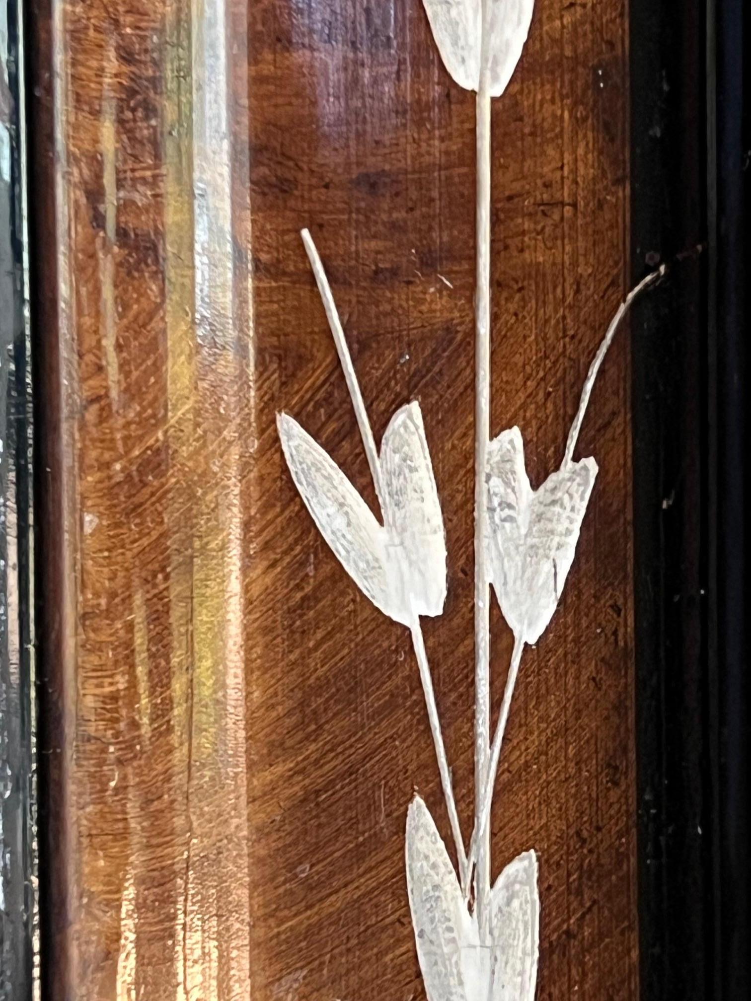 Painted Tintype Couple in Victorian Eastlake Frame 5