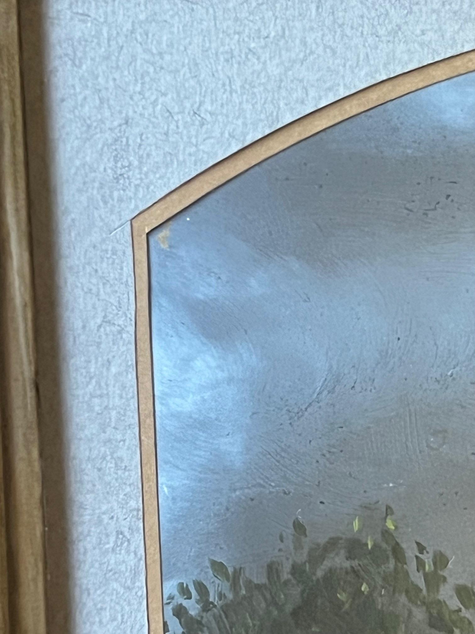 Hand-Painted Painted Tintype Couple in Victorian Eastlake Frame