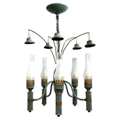 Painted Tole Chandelier