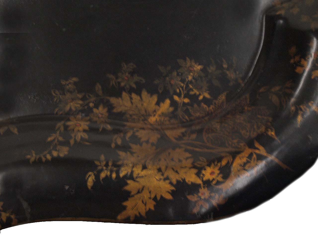 Late 19th Century Painted Tole Tray Table