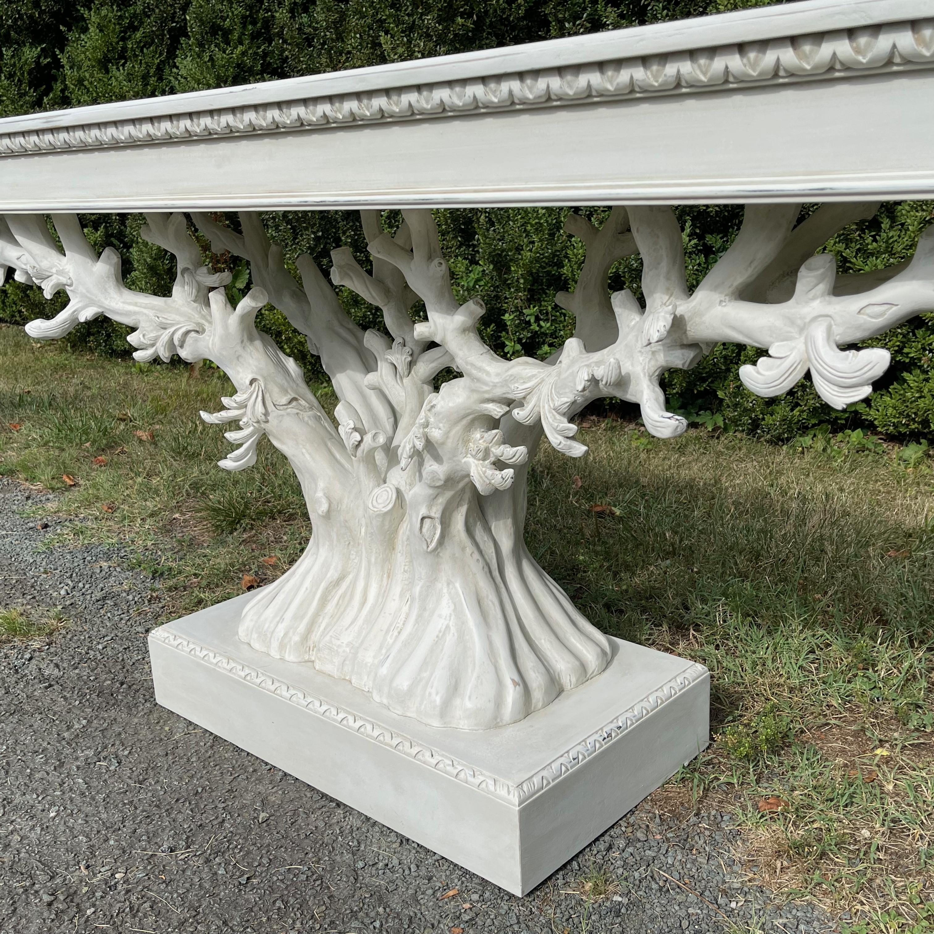 Painted Tree Form Console Table 6