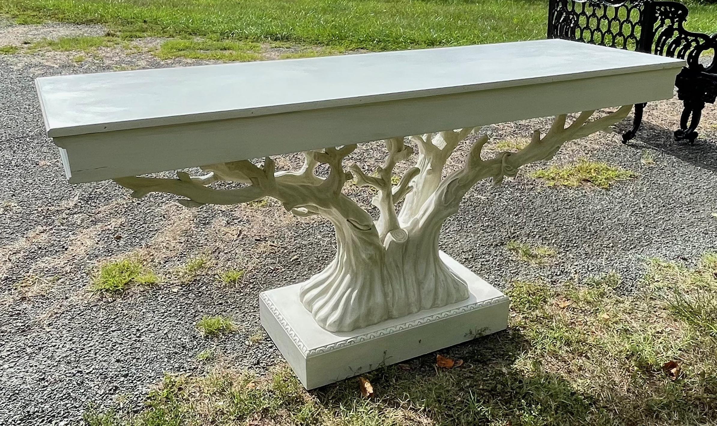 Painted Tree Form Console Table 7