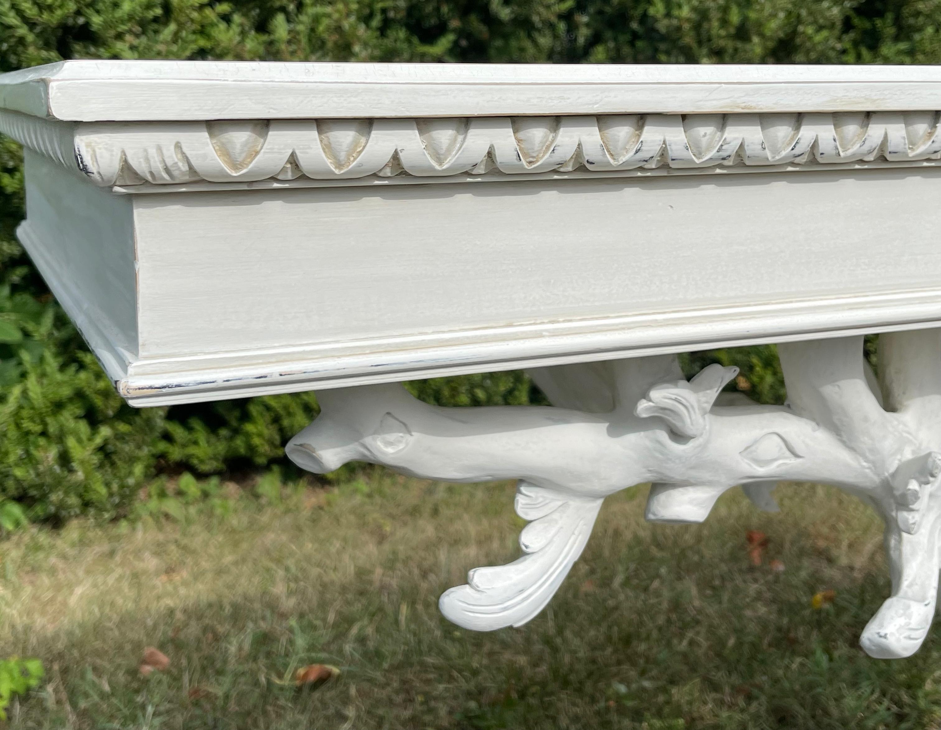 Painted Tree Form Console Table 2