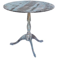 Painted Tripod Pedestal Table