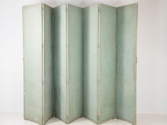 Painted Trompe-L'œil Swedish Canvas Screen, 1860