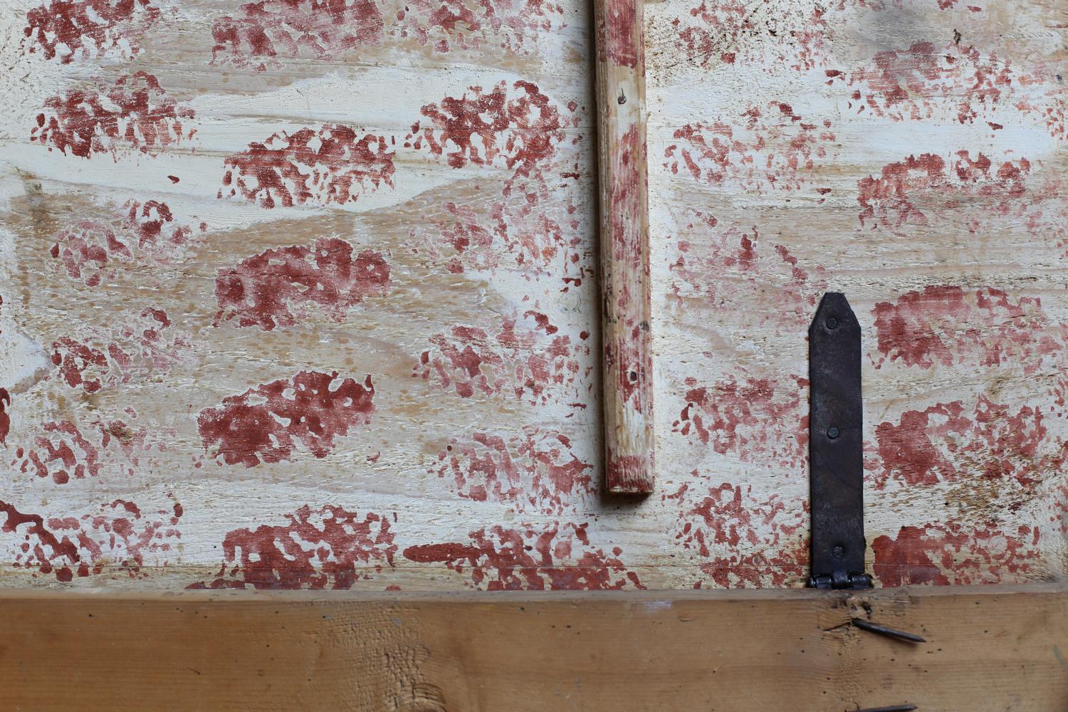 Baule dipinto proveniente dalla Svezia, fine del XIX secolo in vendita 1