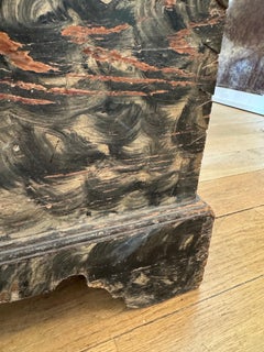 Painted Trunk with Leaf Motif