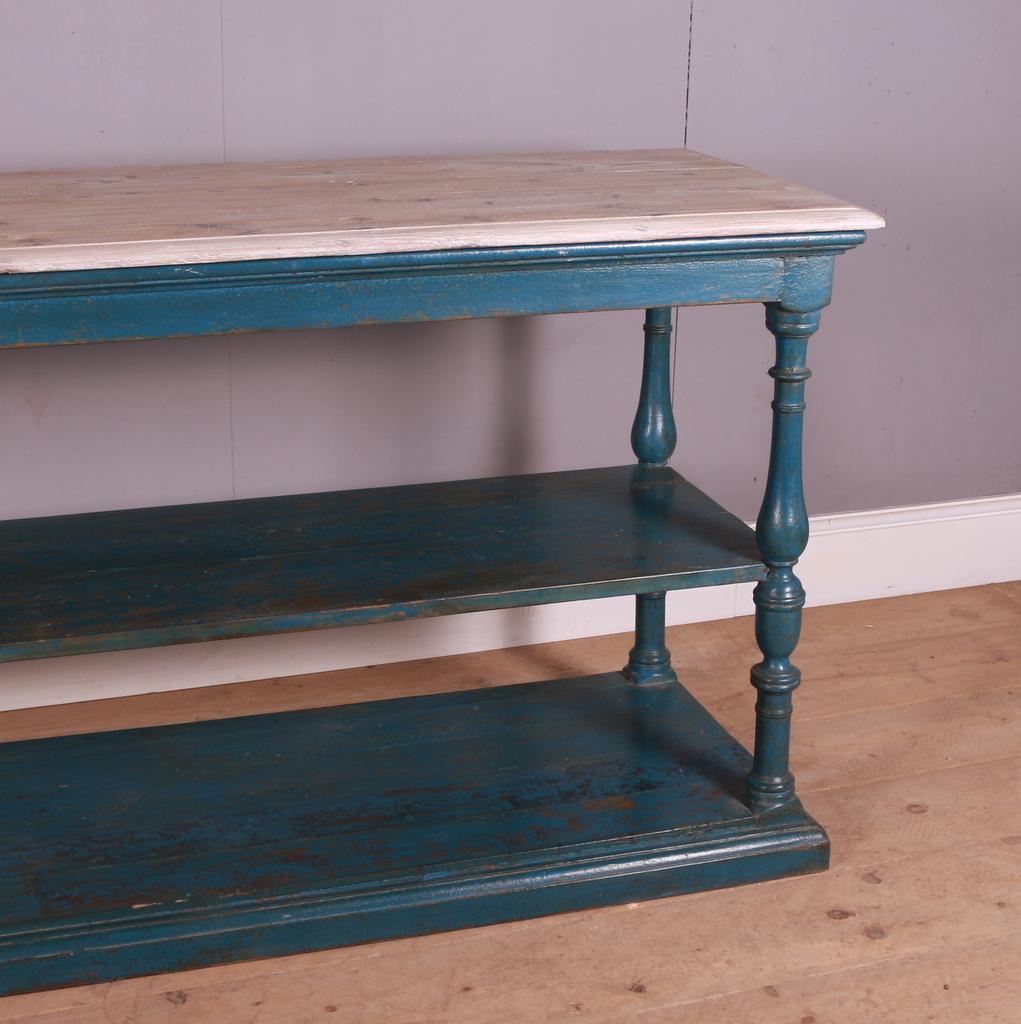 French Painted Two Tier Drapers Table