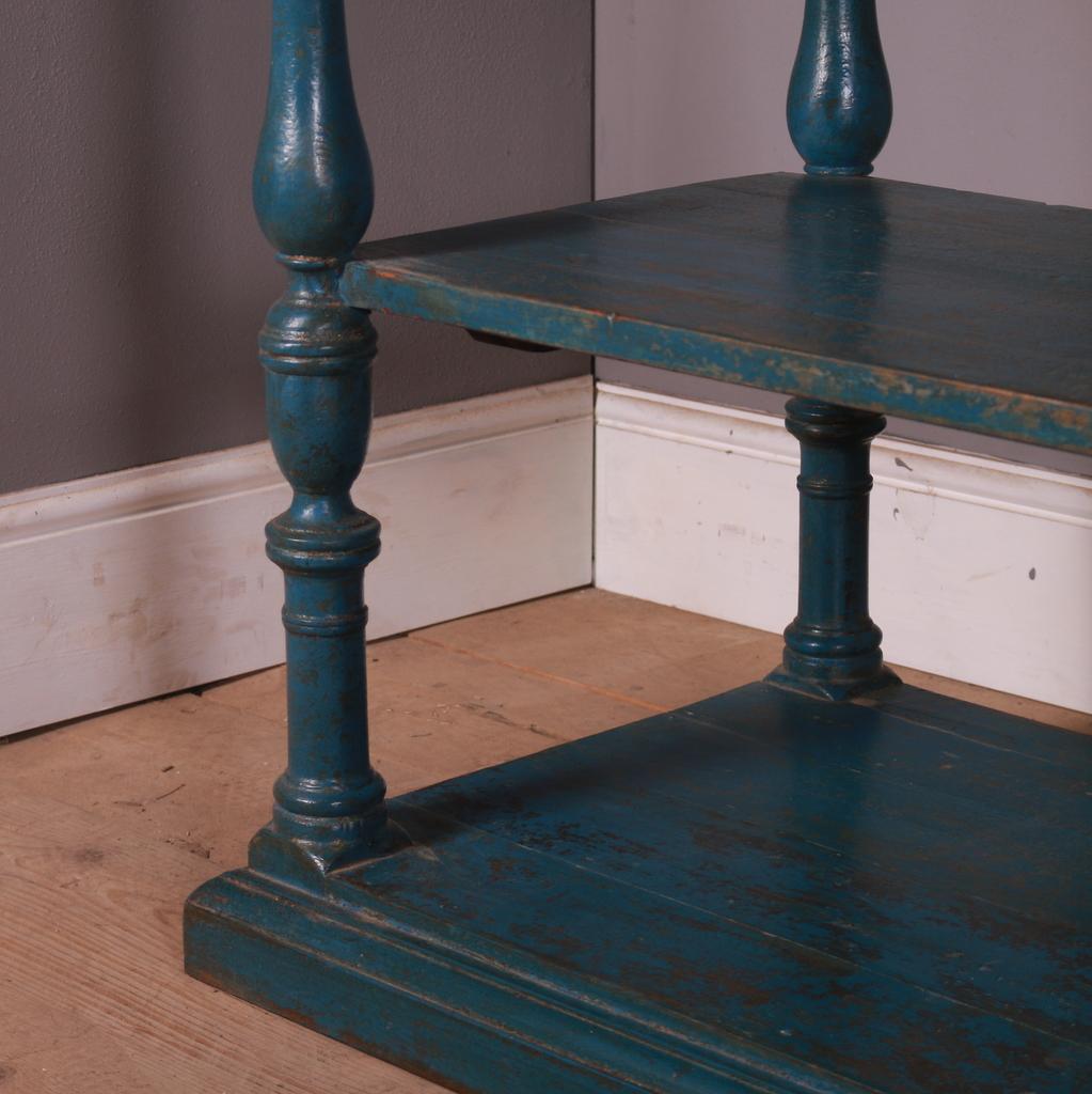 Painted Two Tier Drapers Table In Good Condition In Leamington Spa, Warwickshire