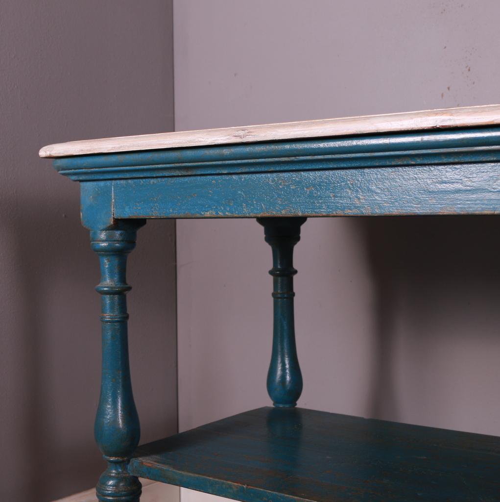 19th Century Painted Two Tier Drapers Table