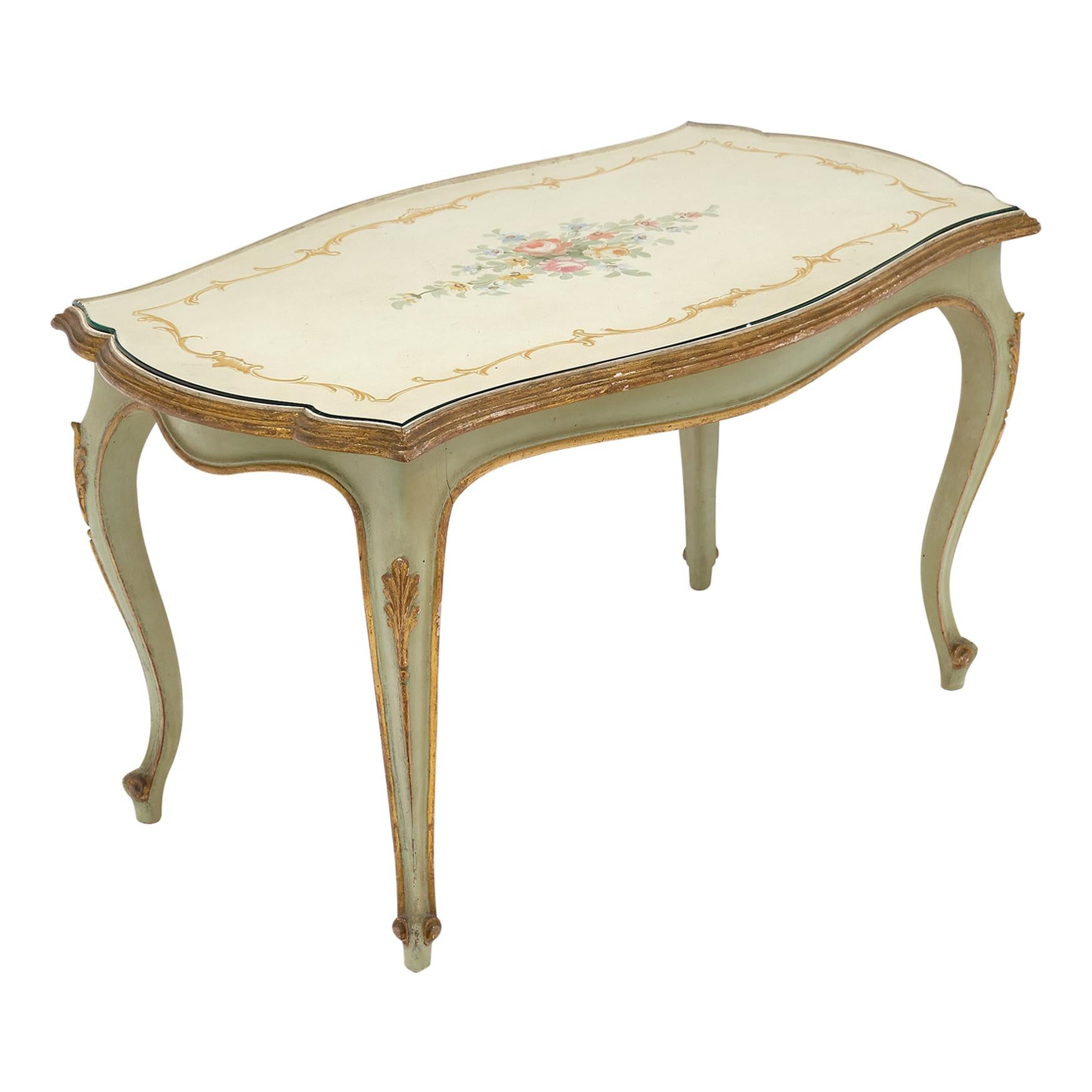 Painted Venetian Antique Coffee Table
