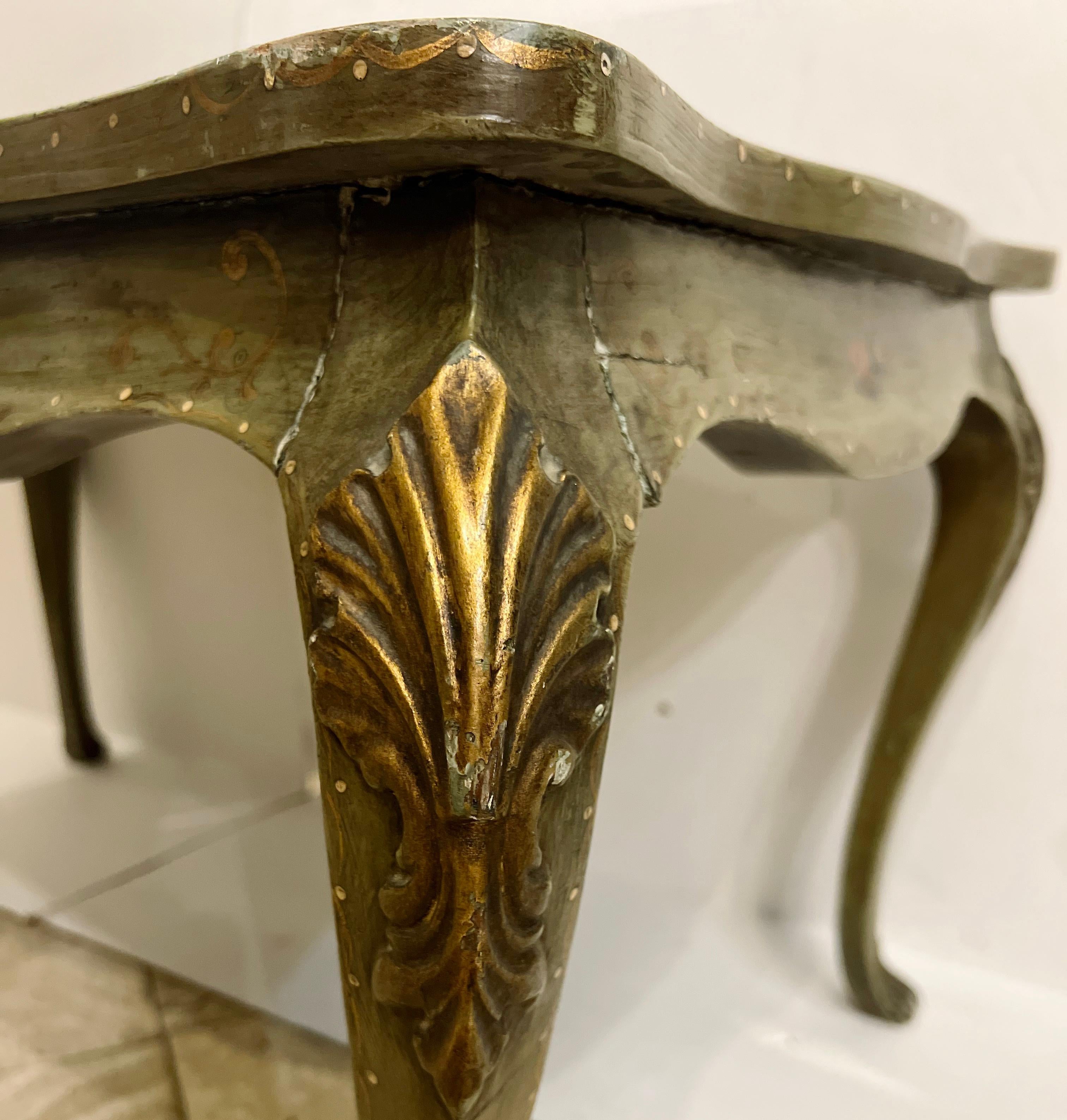 Painted Venetian Coffee Table In Good Condition For Sale In New York, NY