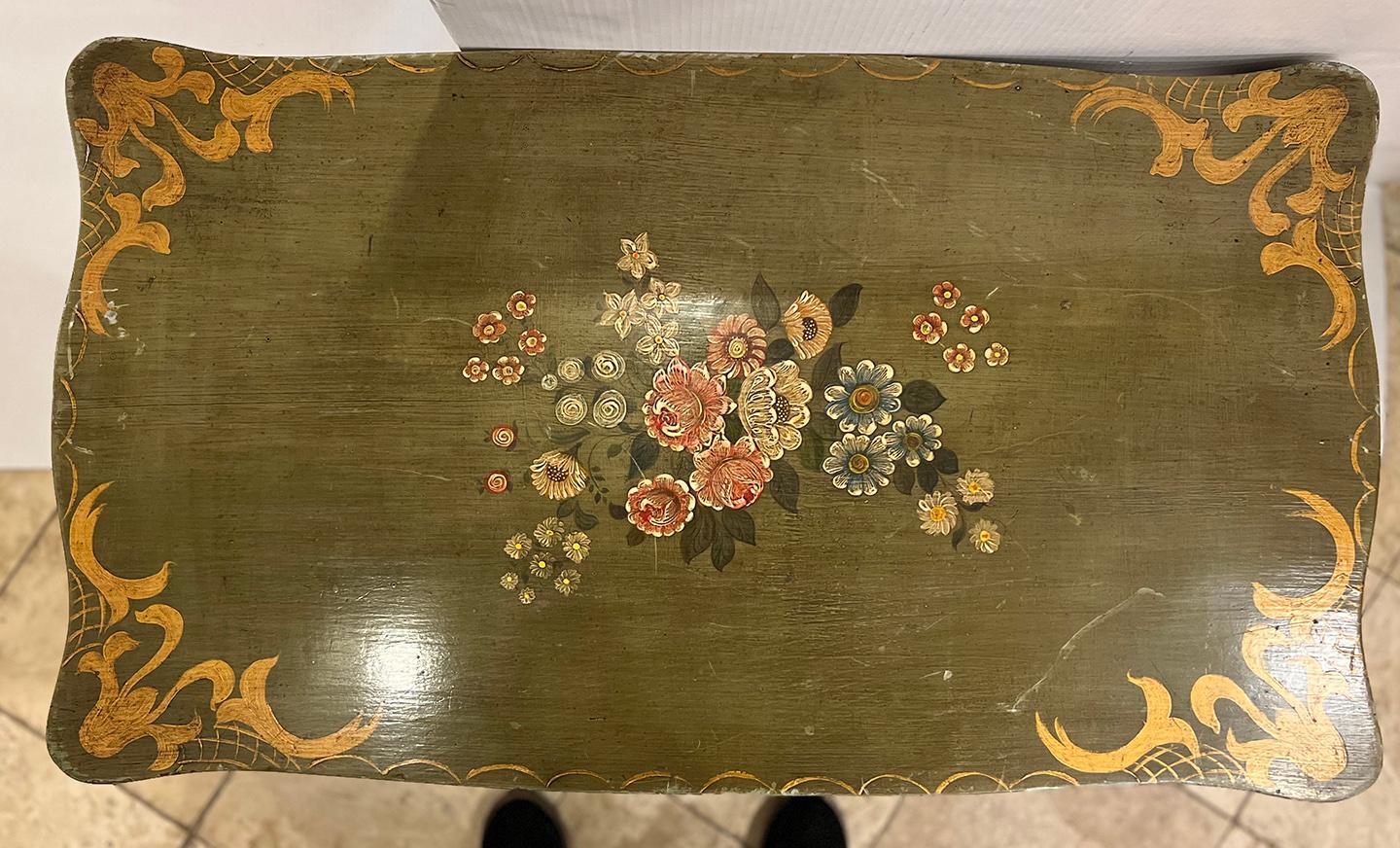 Painted Venetian Coffee Table For Sale 2