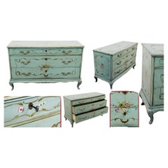 Painted Venetian Commode Chest of Drawers Italian Antique 1900