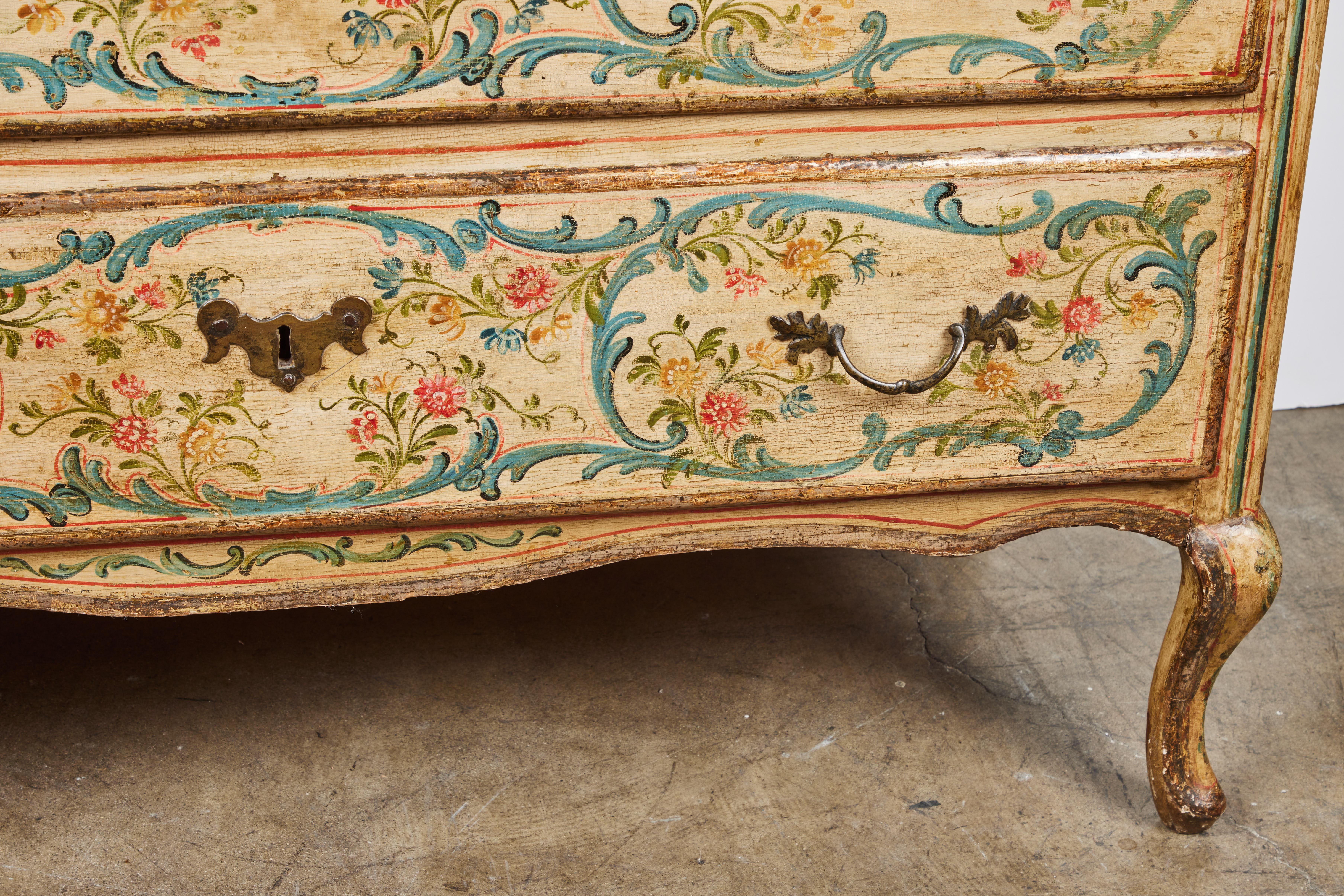 Baroque Painted Venetian Commode For Sale