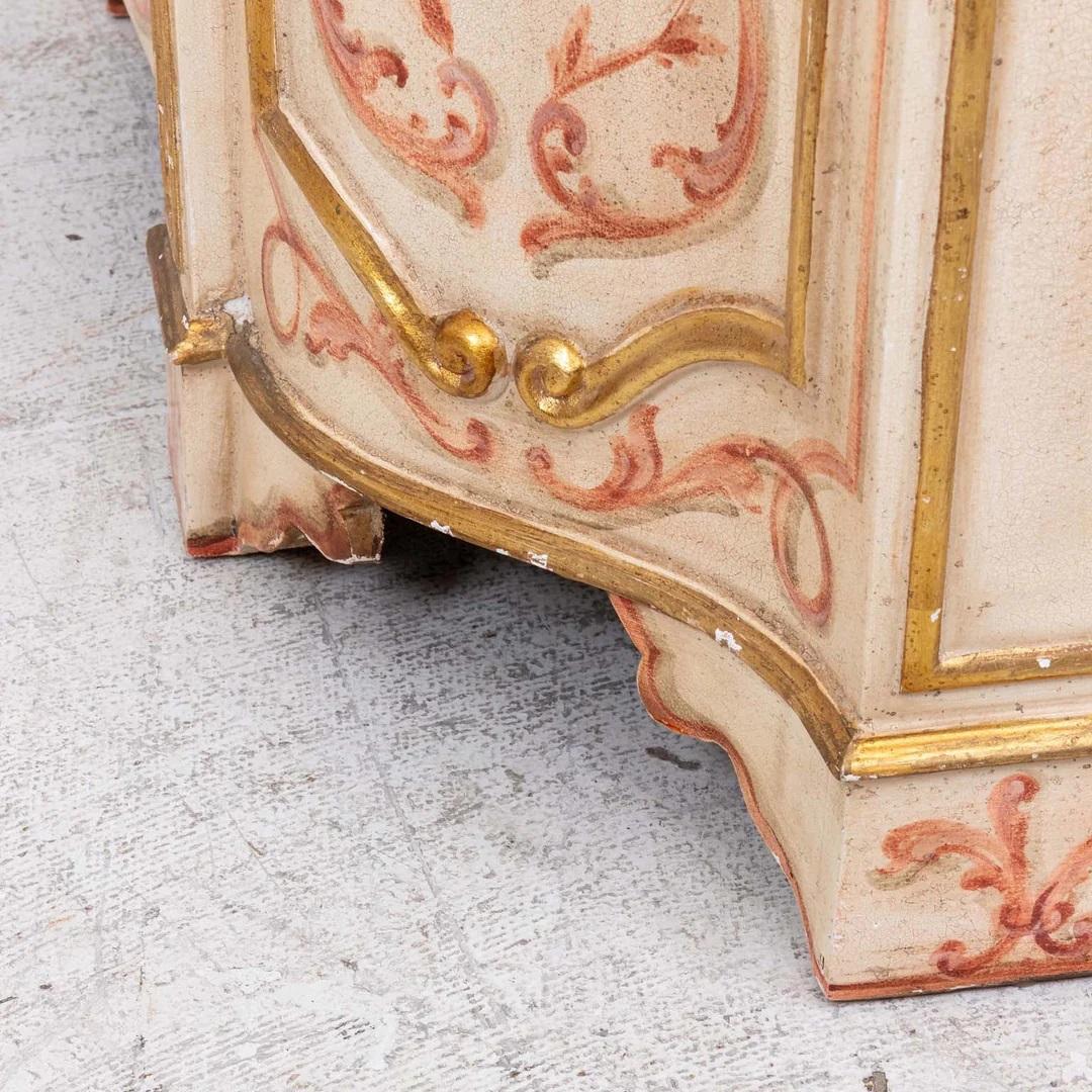 Painted Venetian Florentine Style Credenza For Sale 3
