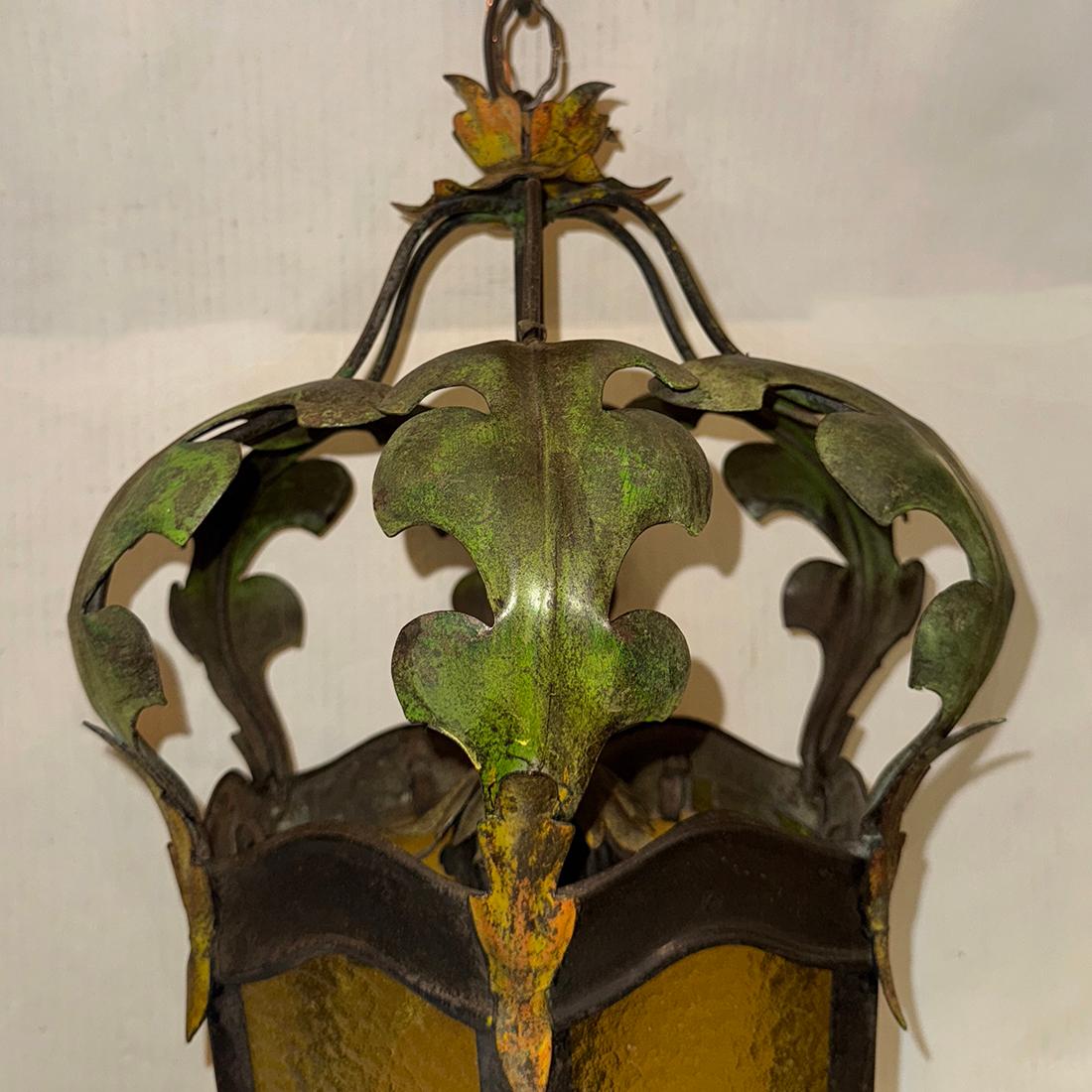 Italian Painted Venetian Lantern For Sale
