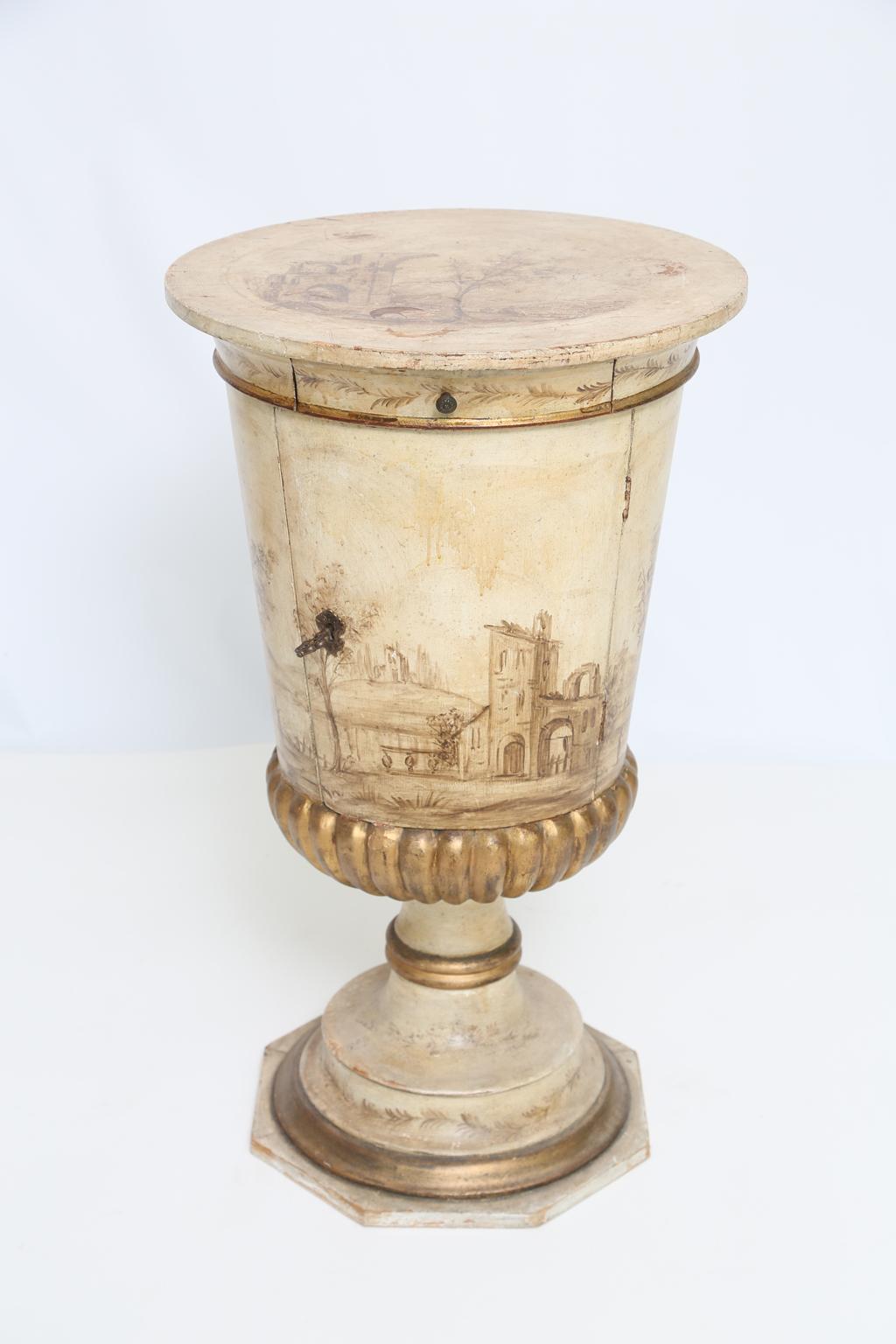 Painted Venetian Pot Stand Pedestal Table 6