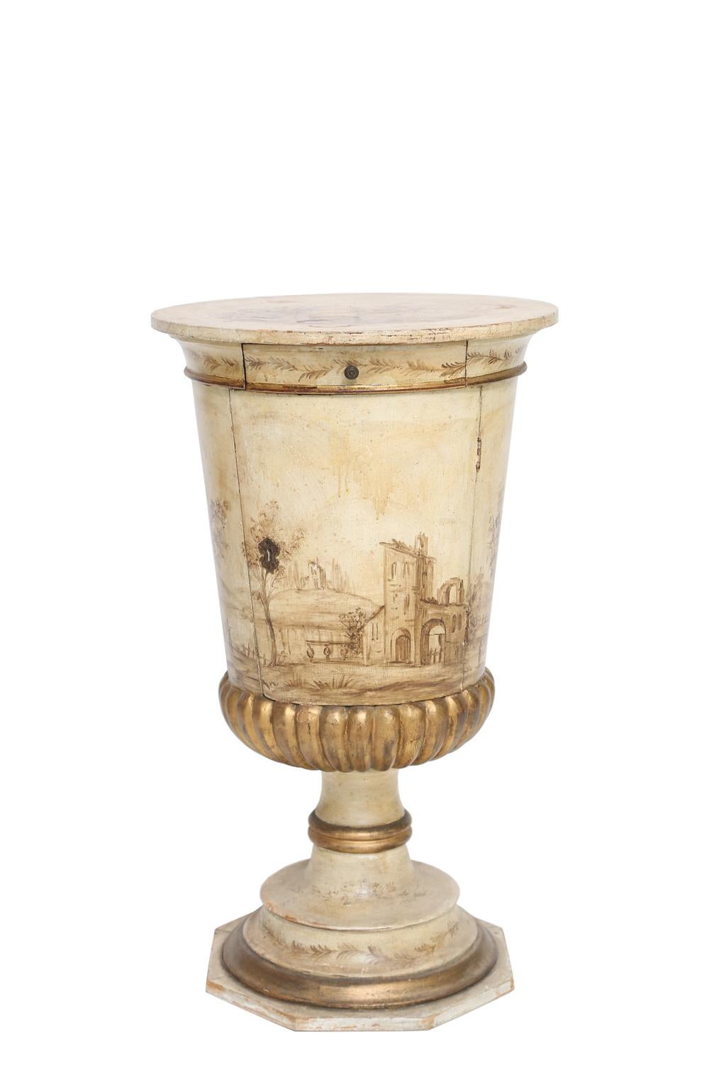 20th Century Painted Venetian Pot Stand Pedestal Table
