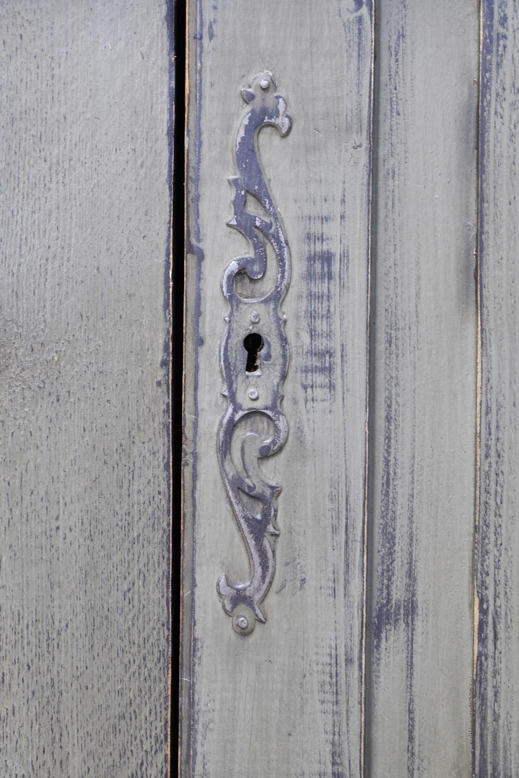 Painted Antique Victorian Store Counter with Zinc Top, England, circa 1880 10