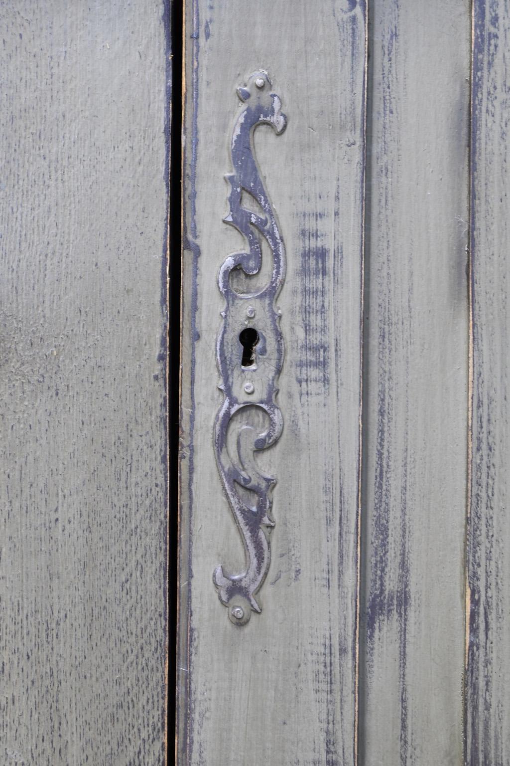 Painted Antique Victorian Store Counter with Zinc Top, England, circa 1880 9