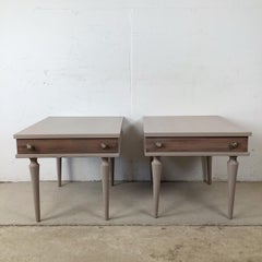 Painted Vintage American of Martinsville Bedside Tables, Matching Pair