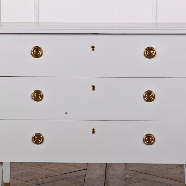 Painted Vintage Swedish Gustavian Style Commode 2