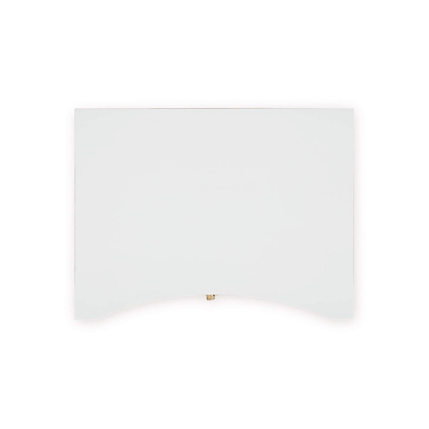 Painted White Neo Classic Incurved Nightstand In New Condition For Sale In Westwood, NJ